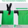 NEW SALE | Green Screen Background Kit, 2m x 3m (9.5 x 6.5 ft) Photography Backdrop, Portable GreenScreen for Live Streaming, Zoom Meeting, Gaming, Portrait, Video Shooting Image 2