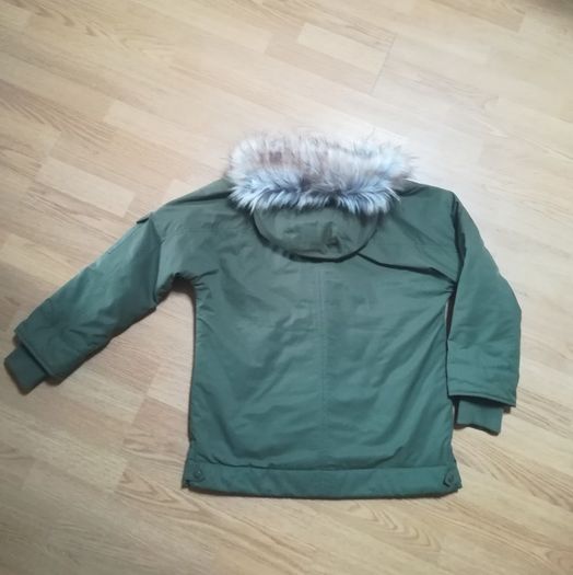 H&M warm winter parka in khaki
