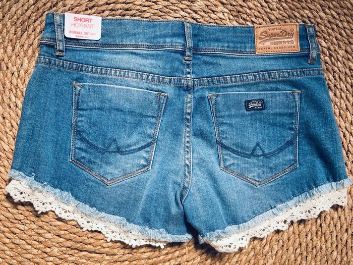 Superdry Womens Lace Edge Hot Shorts 26 Bnwt