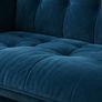 Soft Navy Velvet 2 Seater Sofa Perfect for small spaces Harvey Norman' MISHA'135cm length 75 depth 80height in Cm Image 2