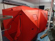 main image for ad BRAND NEW Ice Fishing Tent Shelter Shanty Pop-Up 8-Person 300D Oxford Fabric Waterproof Windproof for Winter Fishing Camping Hiking