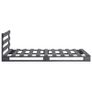 Pallet Bed Frame Grey Solid Pine Wood 100x200 cm Image 4