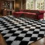 Rugs Living Room 160x230cm- Fluffy Shaggy Area Rugs for Bedroom - Large Anti Slip Carpet - Washable Modern Floor Carpets Image 2
