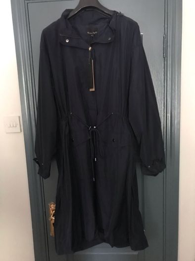 Ridiculously priced Phase-eight navy parka coat, size 26. Great investment