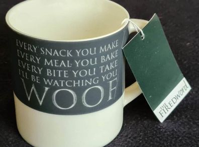 Ceramic "Woof" Gift Mug for Dog Lovers