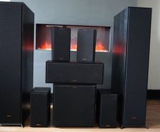 Klipsch Reference Dolby Atmos 8 Speaker Home Cinema System. As New,  Under Warranty.