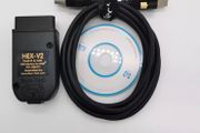 2024 Vcdscan Hex V2 Vagcom 24.7 Vag-com 24.7.1 V2 Interface For Vw For Audi Skoda Seat Vcds24.7 1996-2017 Car Diagnostics