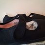 Girls Black Pumps Image 2