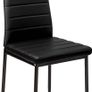 Stunning Modern Faux Leather Black White Dining Chair Chairs Set Dining Kitchen Room Chair SET OF 4 (FREE POSTAGE) Image 2