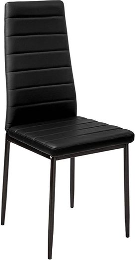 Stunning Modern Faux Leather Black White Dining Chair Chairs Set Dining Kitchen Room Chair SET OF 4 (FREE POSTAGE)