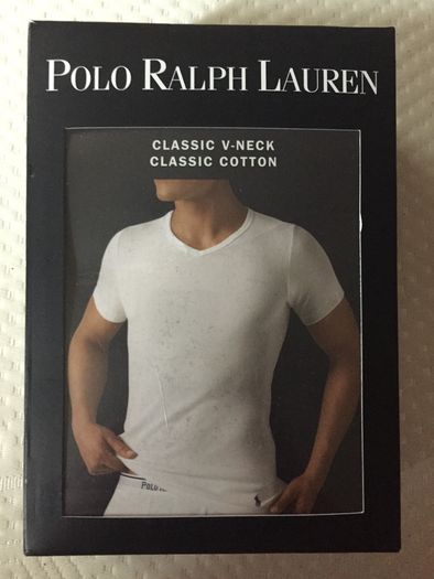 Polo Ralph Lauren Clasic V Neck Cotton Black T Shirt Xl