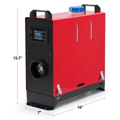 5 kw All In One Diesel Heater 12VSilencer LCD Remote Air Heater Thermostat Caravan Diesel Car Heater Motorhome RV