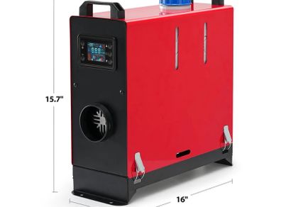 5 kw All In One Diesel Heater 12VSilencer LCD Remote Air Heater Thermostat Caravan Diesel Car Heater Motorhome RV
