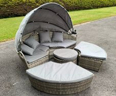 Outdoor rattan seating