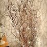 Ceramic Floor Urn Vase styled with contorted willow and fairy lights Image 2