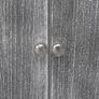 Bathroom Cabinet White and Grey 46x24x116 cm Paulownia Wood Image 2