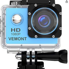 VEMONT Action Camera, 1080P 12MP Sports Camera