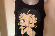 Betty Boop black top size L UK16/18 EU44/46 Free post
