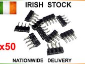 50pcs 4 Pin 10mm RGB Female to Male Connectors