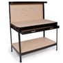 Solid stand Workbench  steel toolbox Storage Pegboard Drawer Table Image 6
