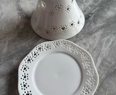 yankee candle lampshade and plate