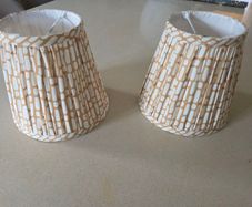 2 small lampshades