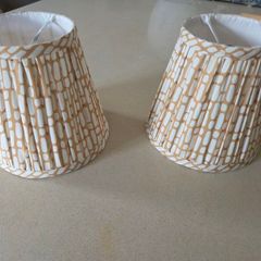 2 small lampshades