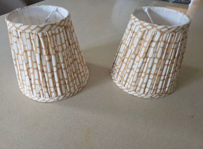2 small lampshades