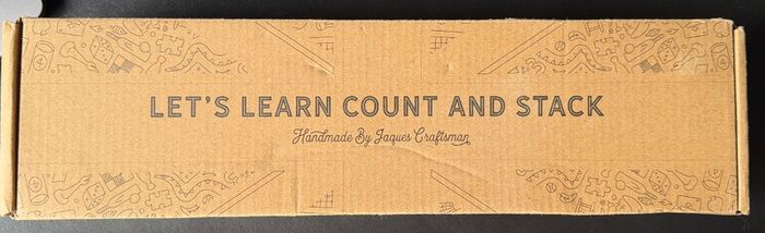 Jaques of London Wooden "Count & Stack" Montessori Educational Toy