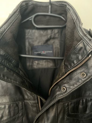 Tommy Hilfiger Mens Leather Jacket