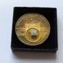 Berlin wall Germany reunification 1990 Gold gilded proof in case Image 4