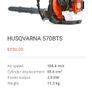 Husqvarna 570BTS leaf blower Image 3