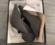 Ego black diamante thigh-high boots