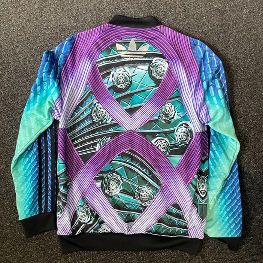 Adidas X Mary Katrantzou Futuristic Abstract Zip Up Track Top
