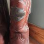 RARE Vintage Harley-Davidson Brown Leather Cowboy Boots Men's Size UK 10 Image 5