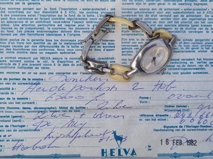 Women's silver Swiss watch Helva (Helvetia)