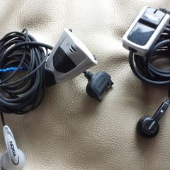 NOKIA-Left Original HDS-3 Headset for Nokia N70 Music Grey NOKIA-Right Originals HS-23 Handsfree headphones Genuine E65 E70 N70 N71 N72 N73