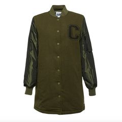 Converse Women's Long MA-1 Baseball Jacket MEDIUM OR LARGE