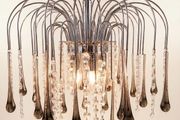 Stunning 1970s Paolo Venini Design Murano Glass Chandelier Iconic Mid-Century Design