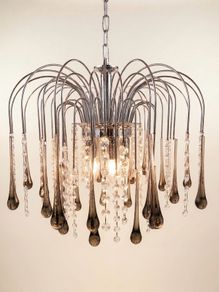 Stunning 1970s Paolo Venini Design Murano Glass Chandelier Iconic Mid-Century Design