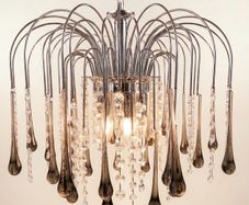 Stunning 1970s Paolo Venini Design Murano Glass Chandelier Iconic Mid-Century Design