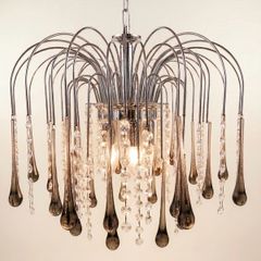Stunning 1970s Paolo Venini Design Murano Glass Chandelier Iconic Mid-Century Design