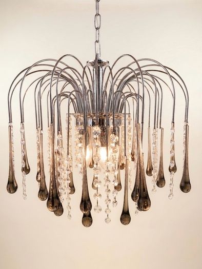 Stunning 1970s Paolo Venini Design Murano Glass Chandelier Iconic Mid-Century Design