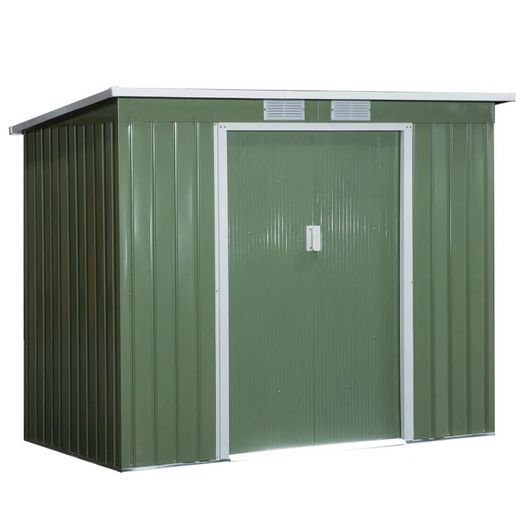 NEW SALE | Garden Storage Shed w/ window Double Door Green