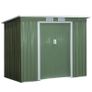 NEW SALE | Garden Storage Shed w/ window Double Door Green Image 2