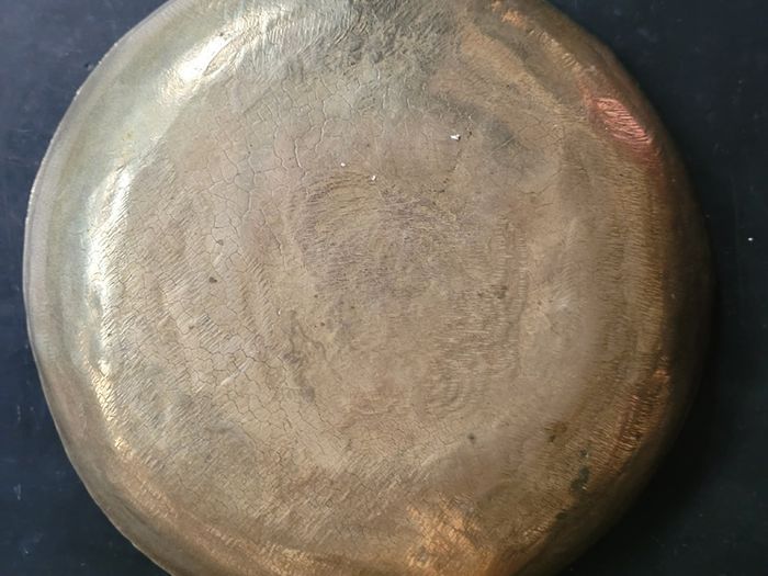 Arts & crafts bronze plate