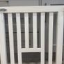 White wooden stair gate Image 5