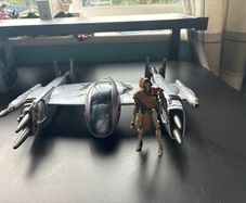 Star Wars Rare Magnaguard Fighter (2009) with TVC Jedi Survivor Magnaguard