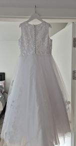 communion dress,shoes, gloves, bag