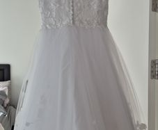 communion dress,shoes, gloves, bag